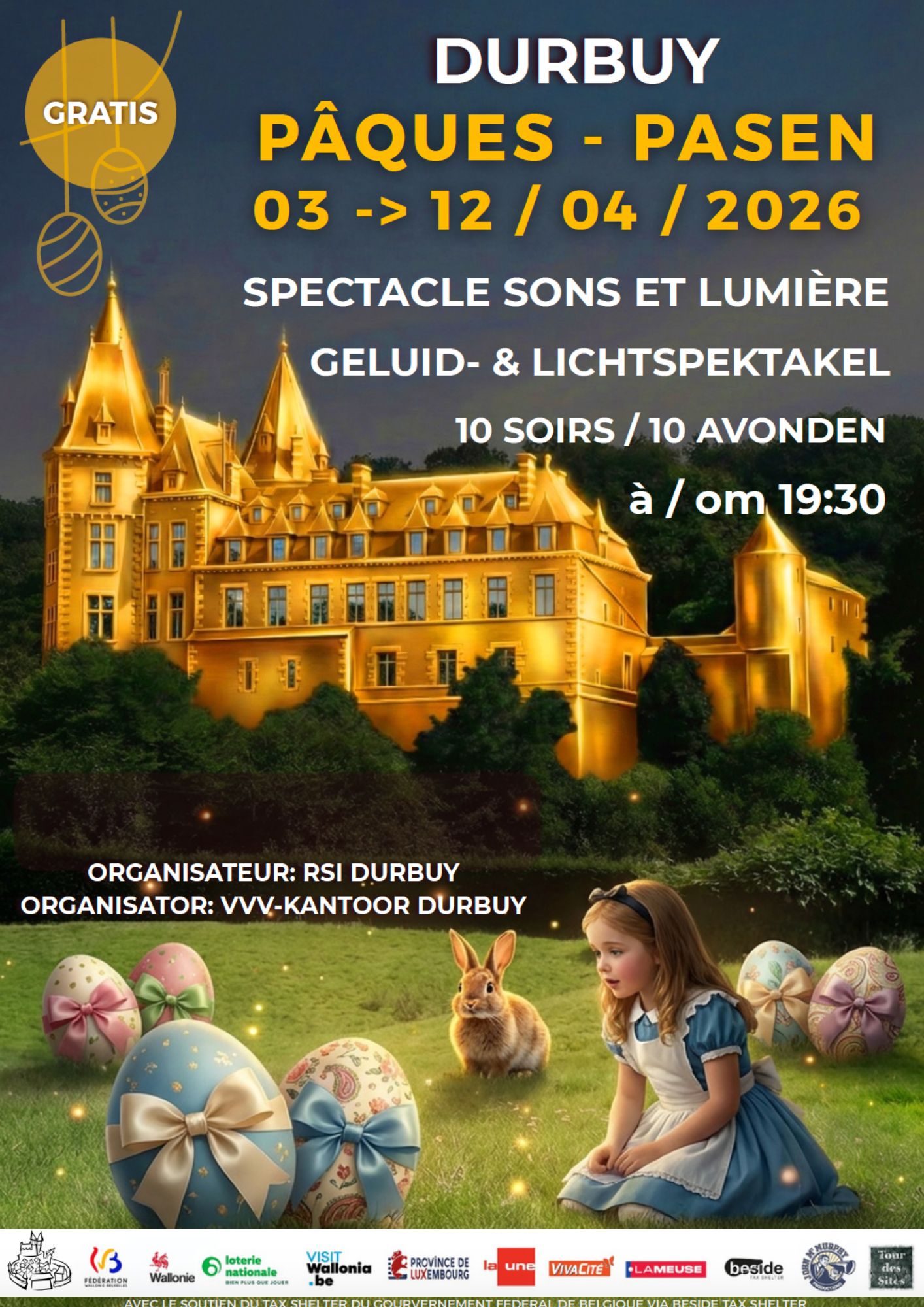 Affiche spectacle paques durbuy