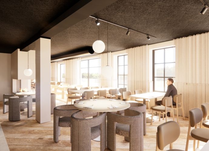 plan 3D orangerie sanglier tea room