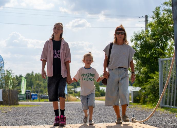 famille au labyrinthe de durbuy